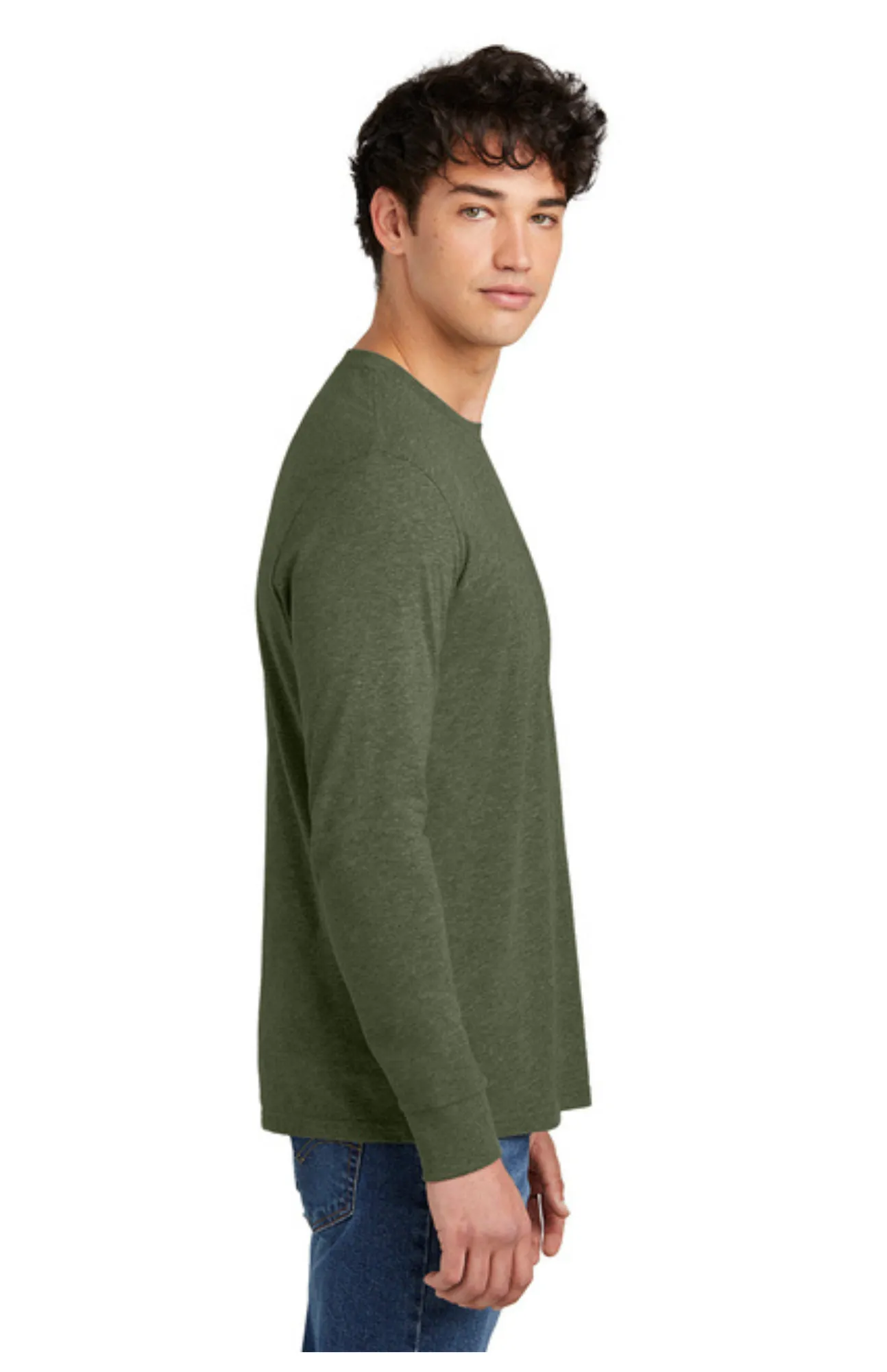 Adult Long Sleeve Shirt "Olive Green" - Everyone Is Welcome Here
