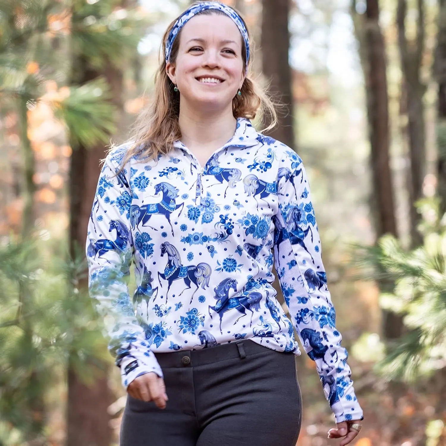 Anni Lyn Sportswear Women's Ventilated Long Sleeve Sun Shirt