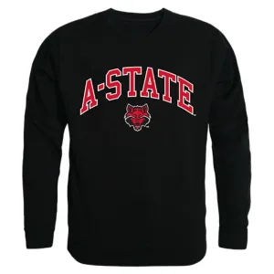 Arkansas State University A-State Campus Crewneck Pullover Sweatshirt Sweater Black
