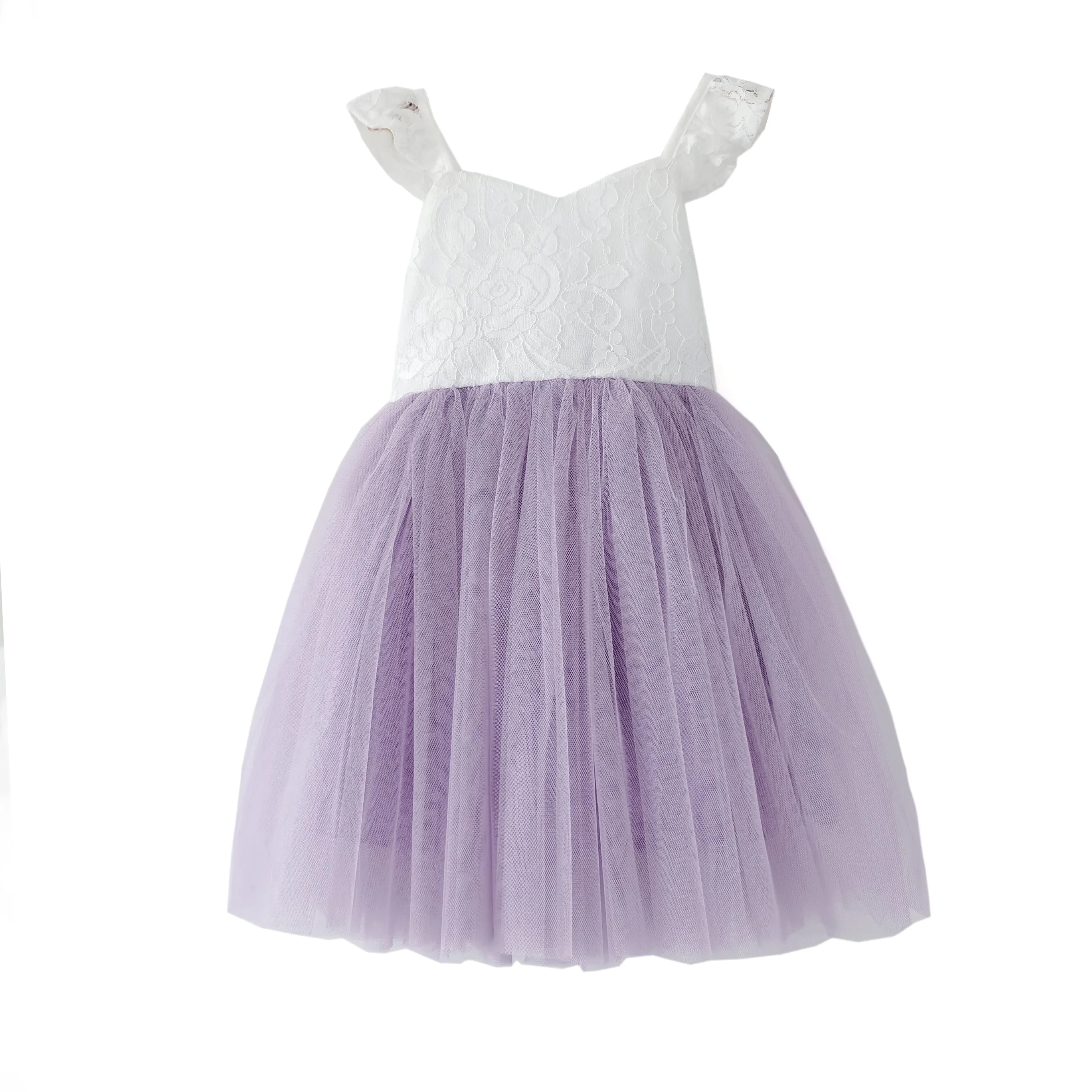 Baby girls tutu dress lace top 3 layer tulle Christmas dress up