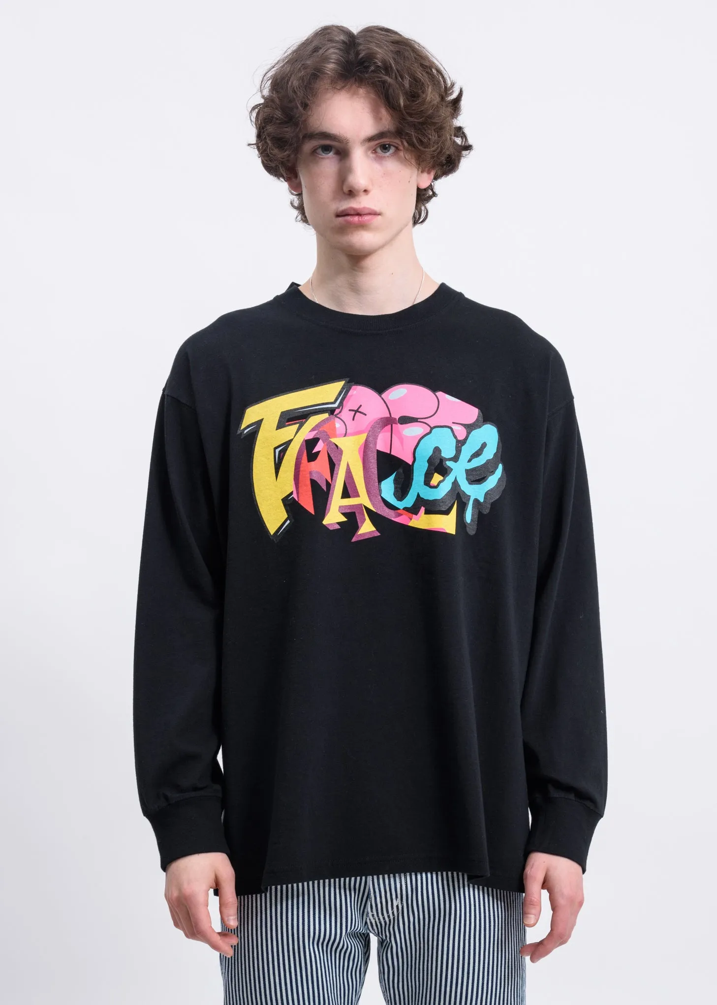 Black Graffiti Logo Sweatshirt