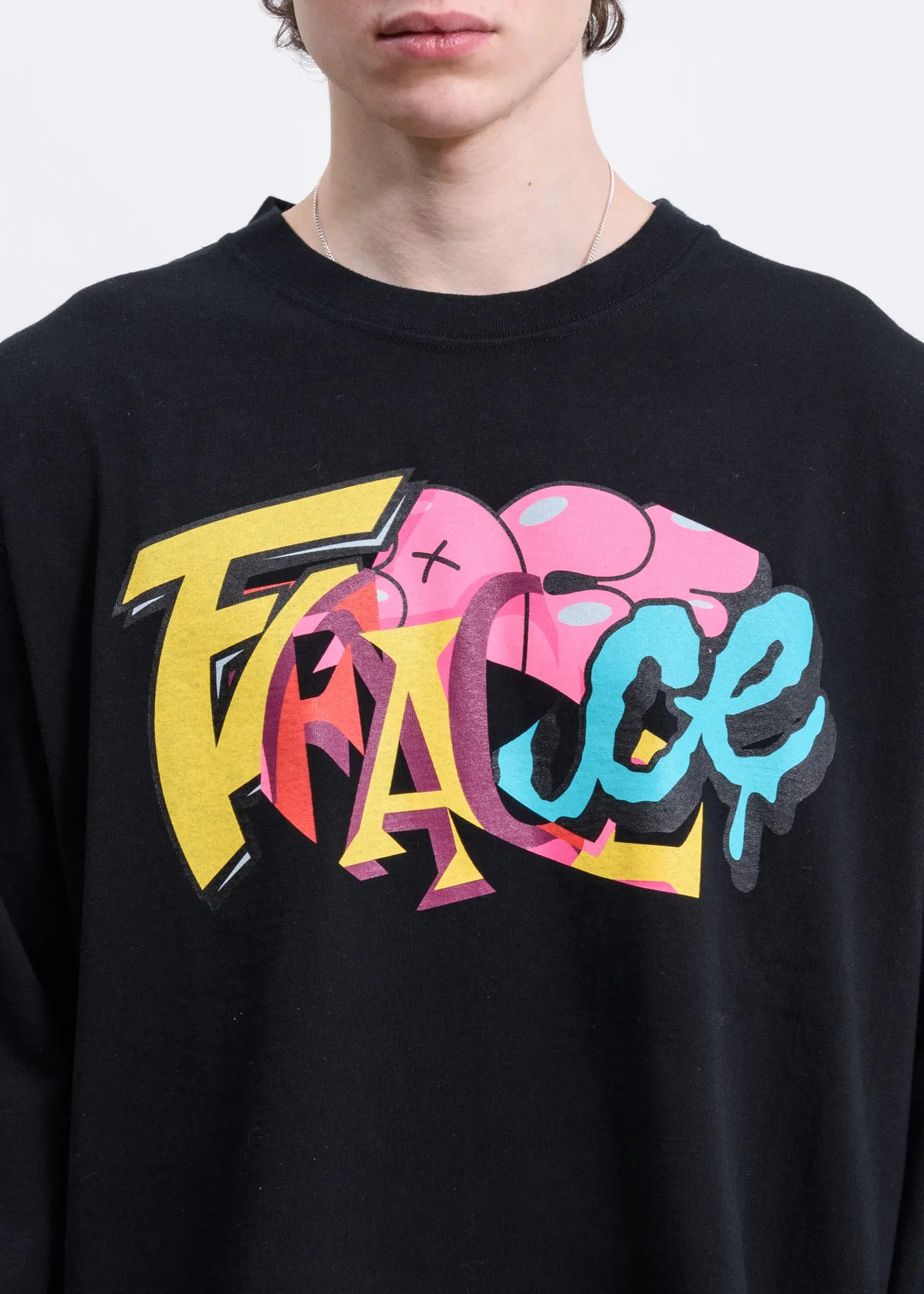Black Graffiti Logo Sweatshirt