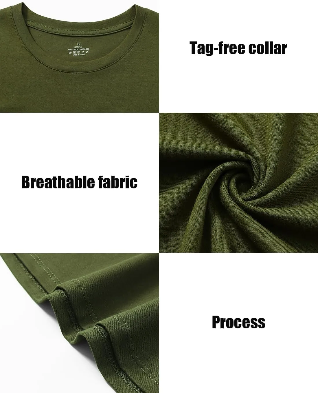 Cosy Pyro Cotton Long Sleeve T Shirt for Women Crew Neck Classic-Fit Workout Shirts Soft Solid Basic Tee