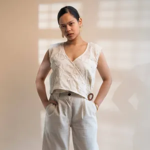 Dawning Upcycled Overlap Vest