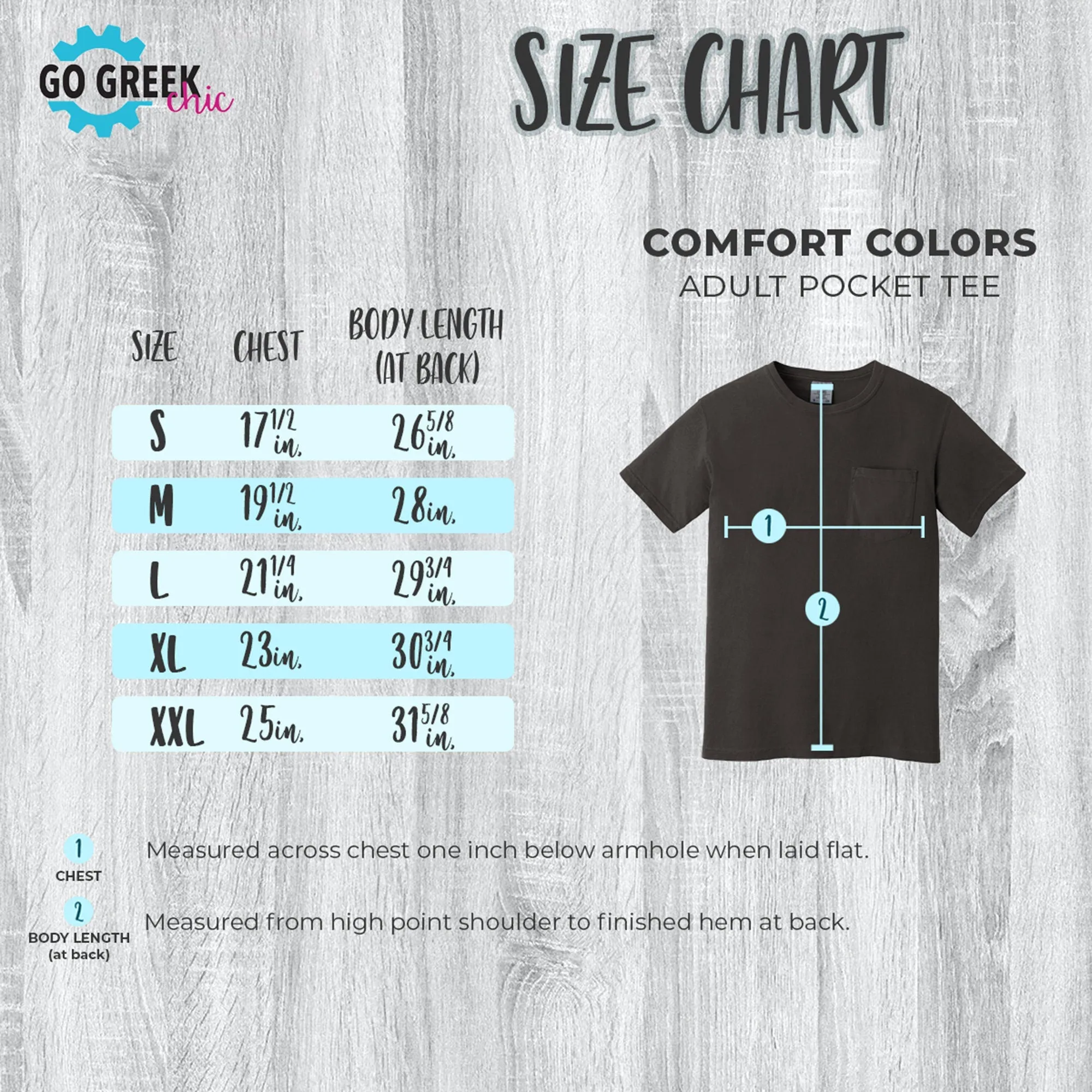 Delta Zeta Block Letters Shirt Sorority Comfort Colors Pocket Tee