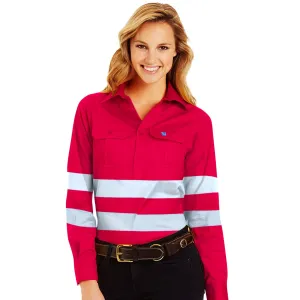 Fuschia Hi-Vis Half Button