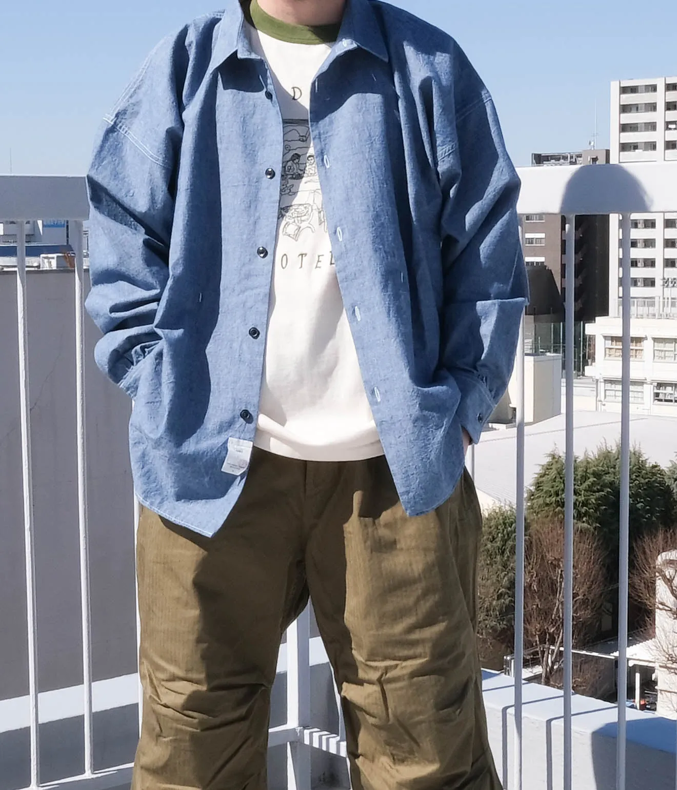 Gurank "Chambray Work Shirts" (Indigo)