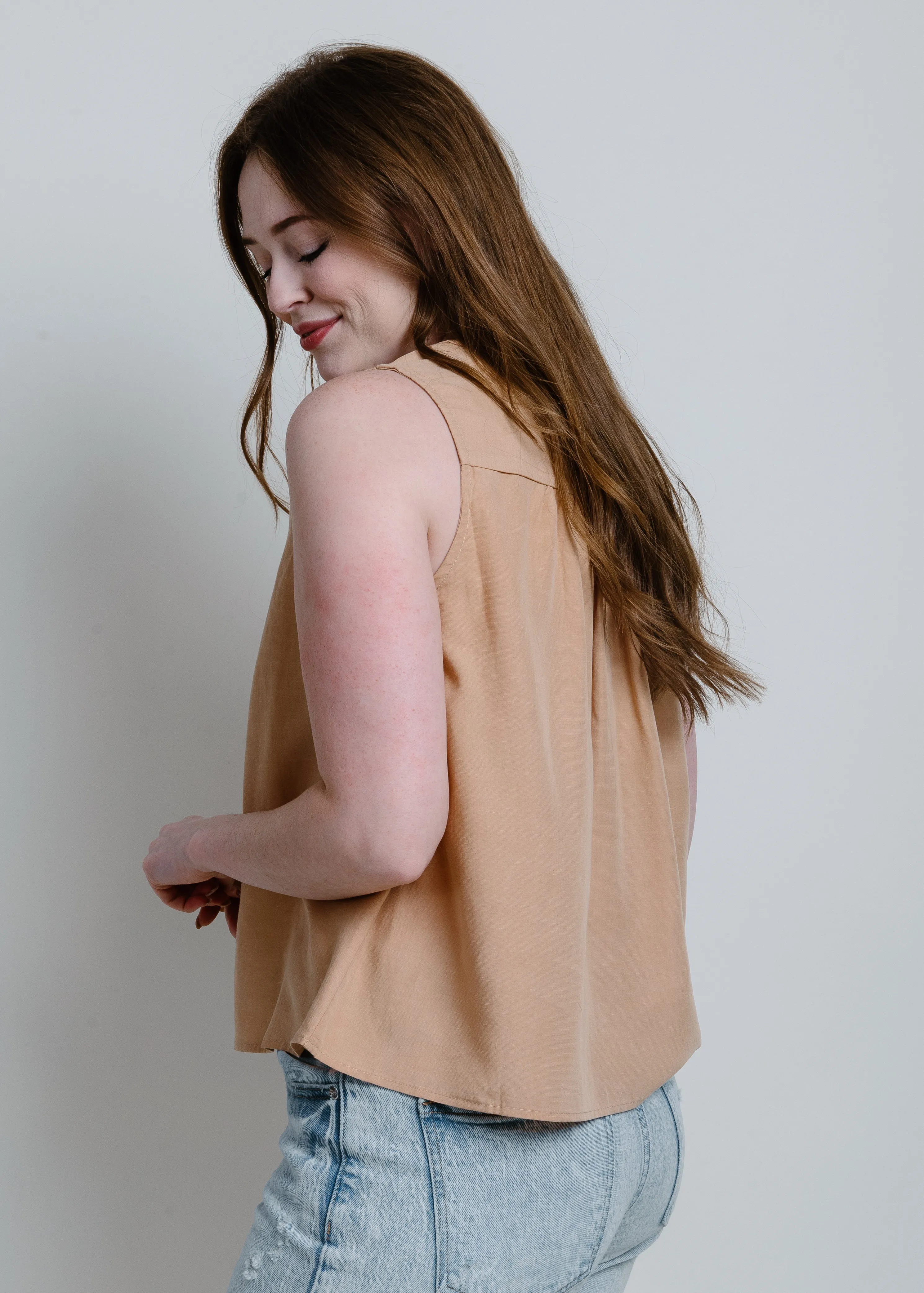 Laken Top - Dusty Salmon