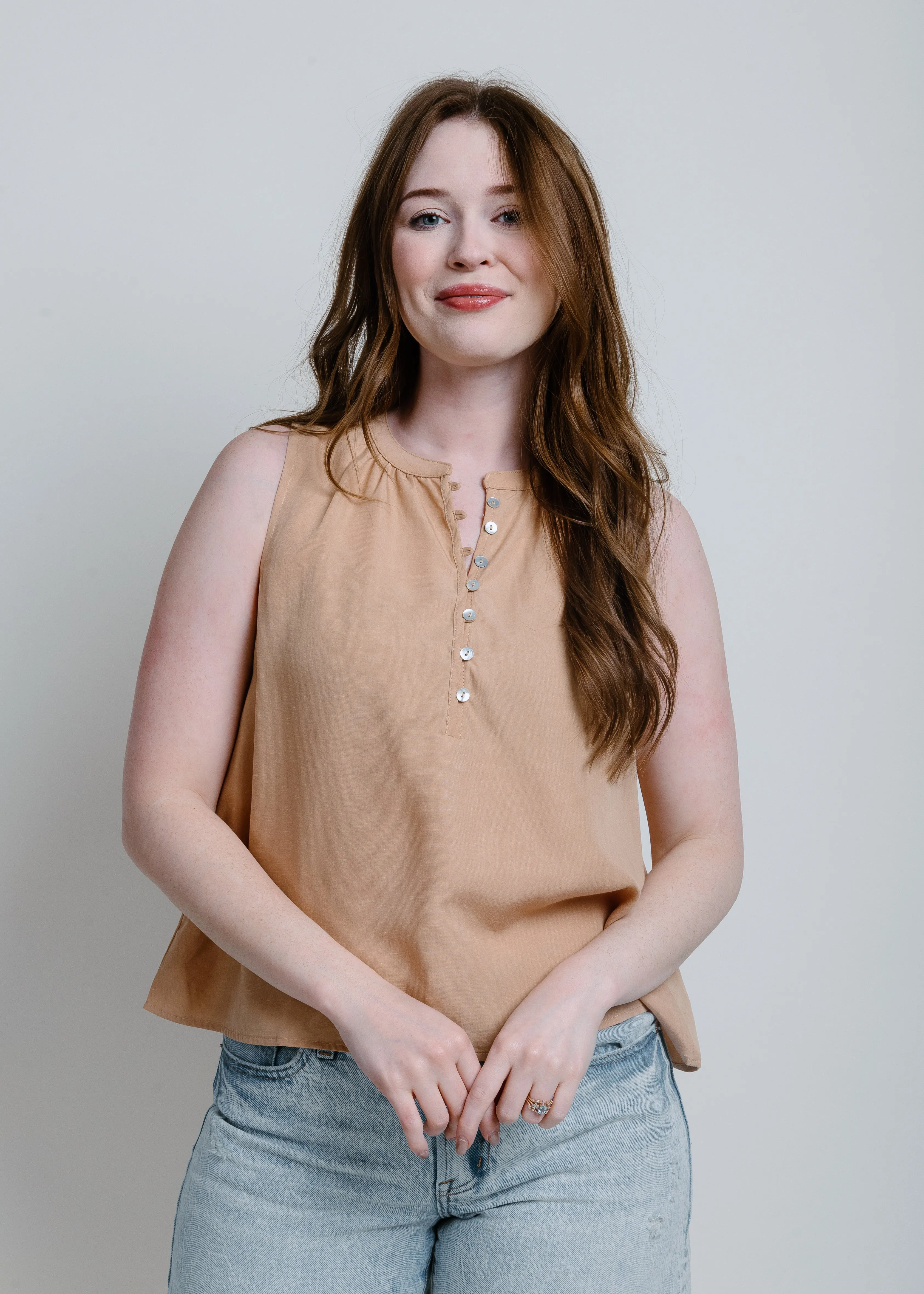 Laken Top - Dusty Salmon
