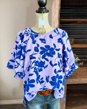 Leaf Balloon Sleeve T-Shirt