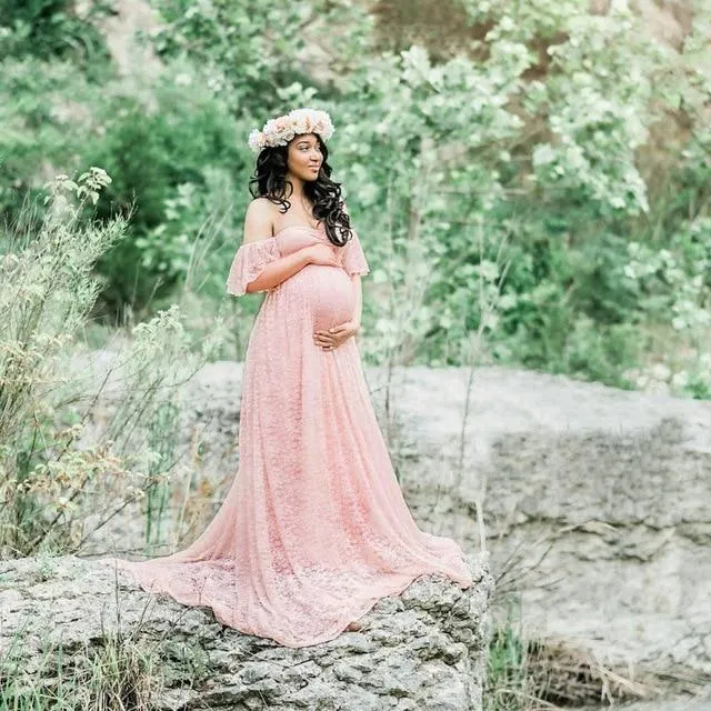 Long Maternity Photo Dresses