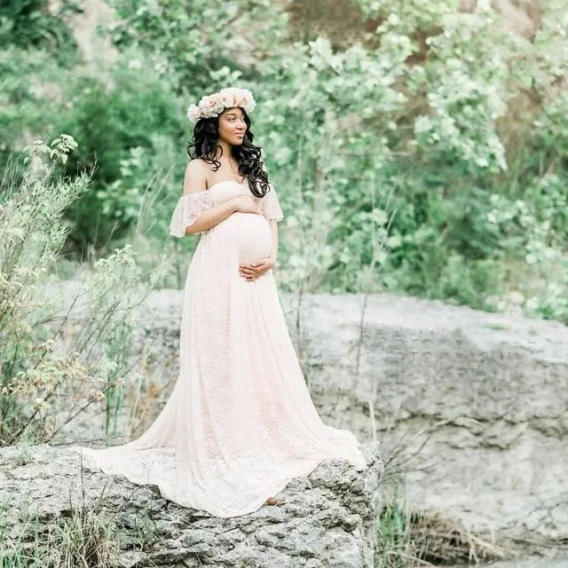 Long Maternity Photo Dresses