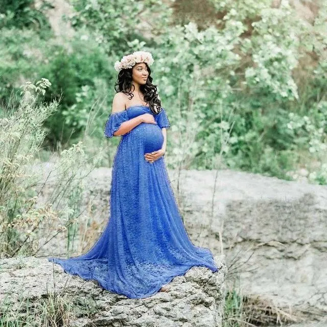 Long Maternity Photo Dresses