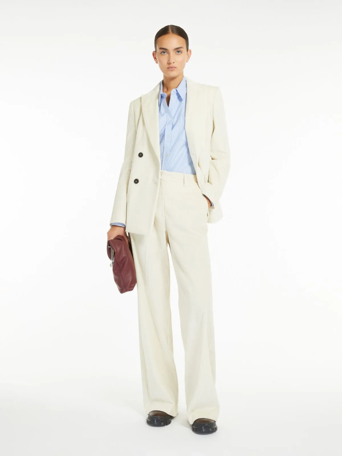 MM Tania Cord Trousers in Milk