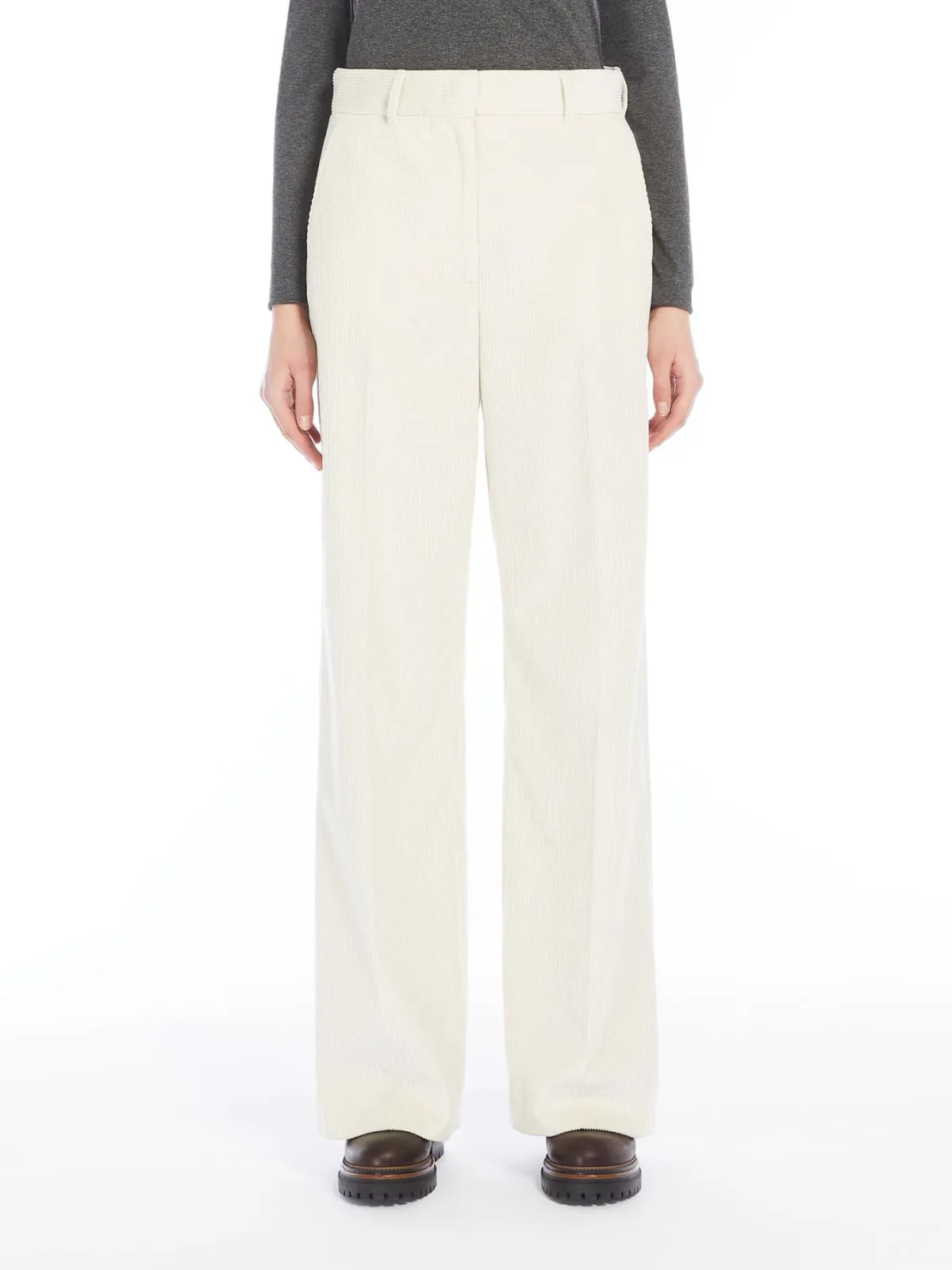 MM Tania Cord Trousers in Milk