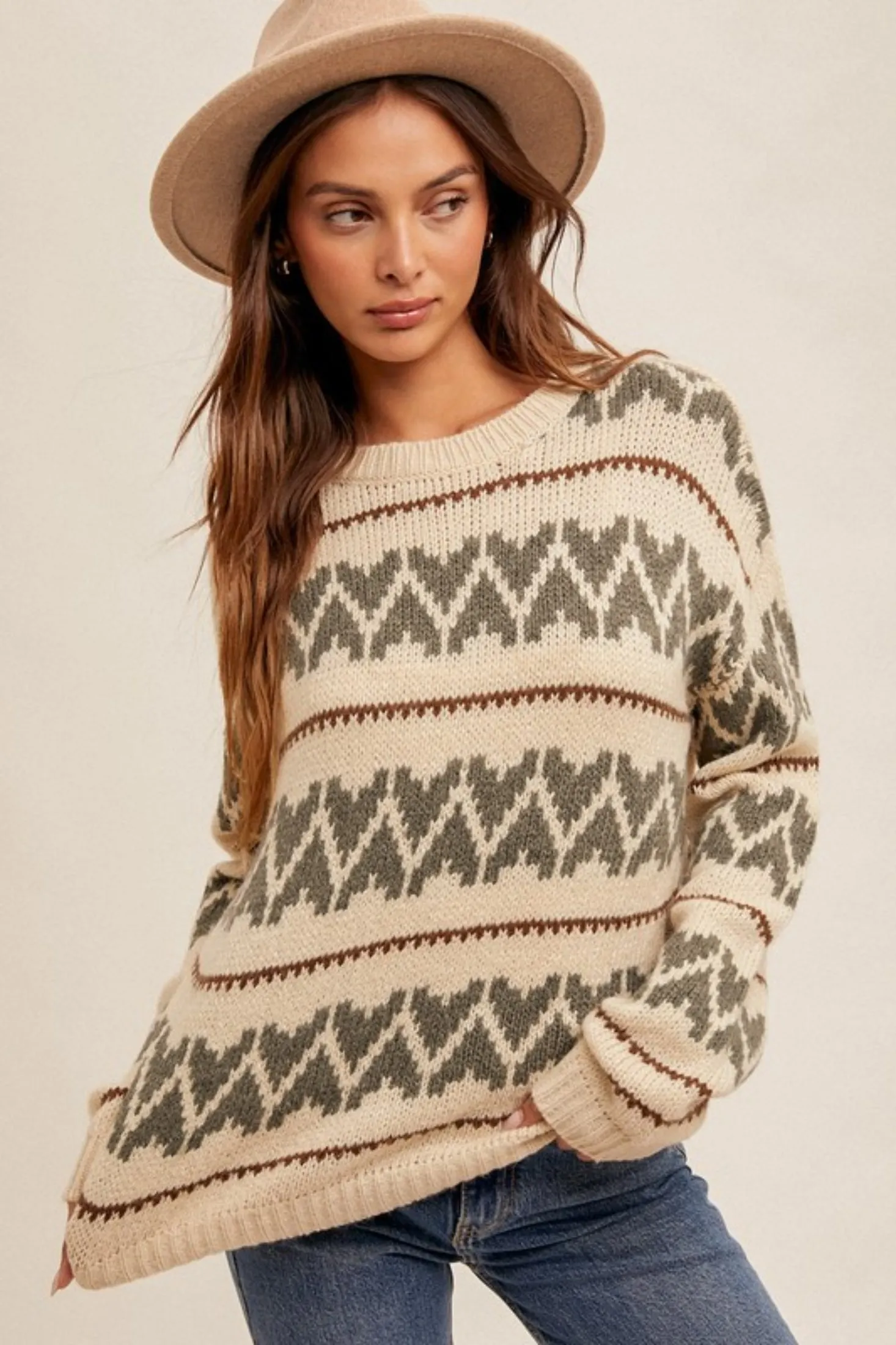Moers Heart Crew Neck Sweater