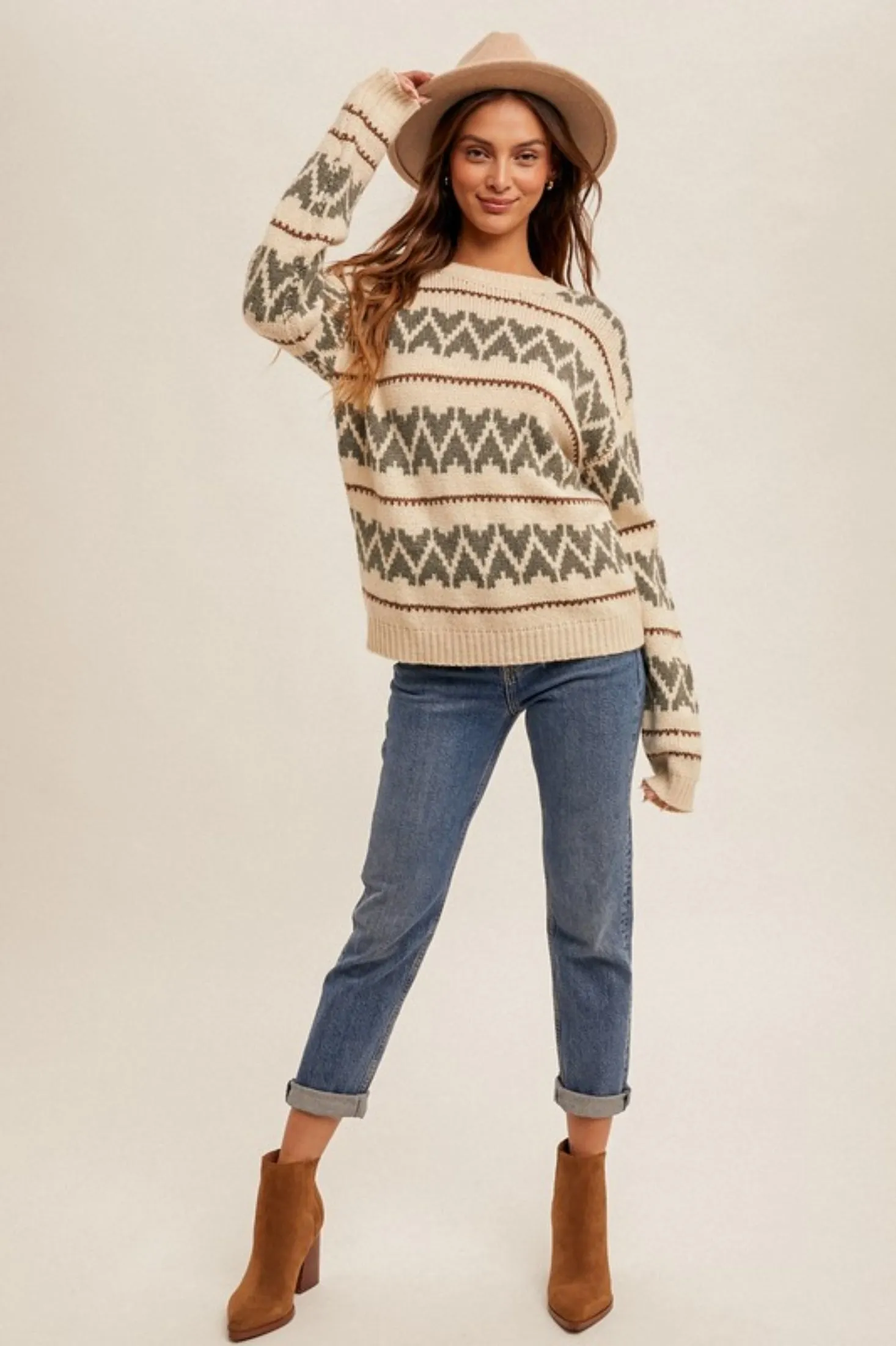 Moers Heart Crew Neck Sweater