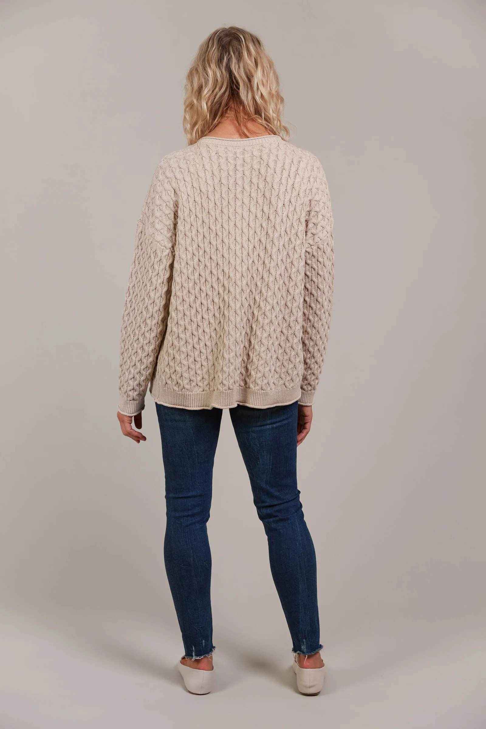 Naviva Cardigan - Oat