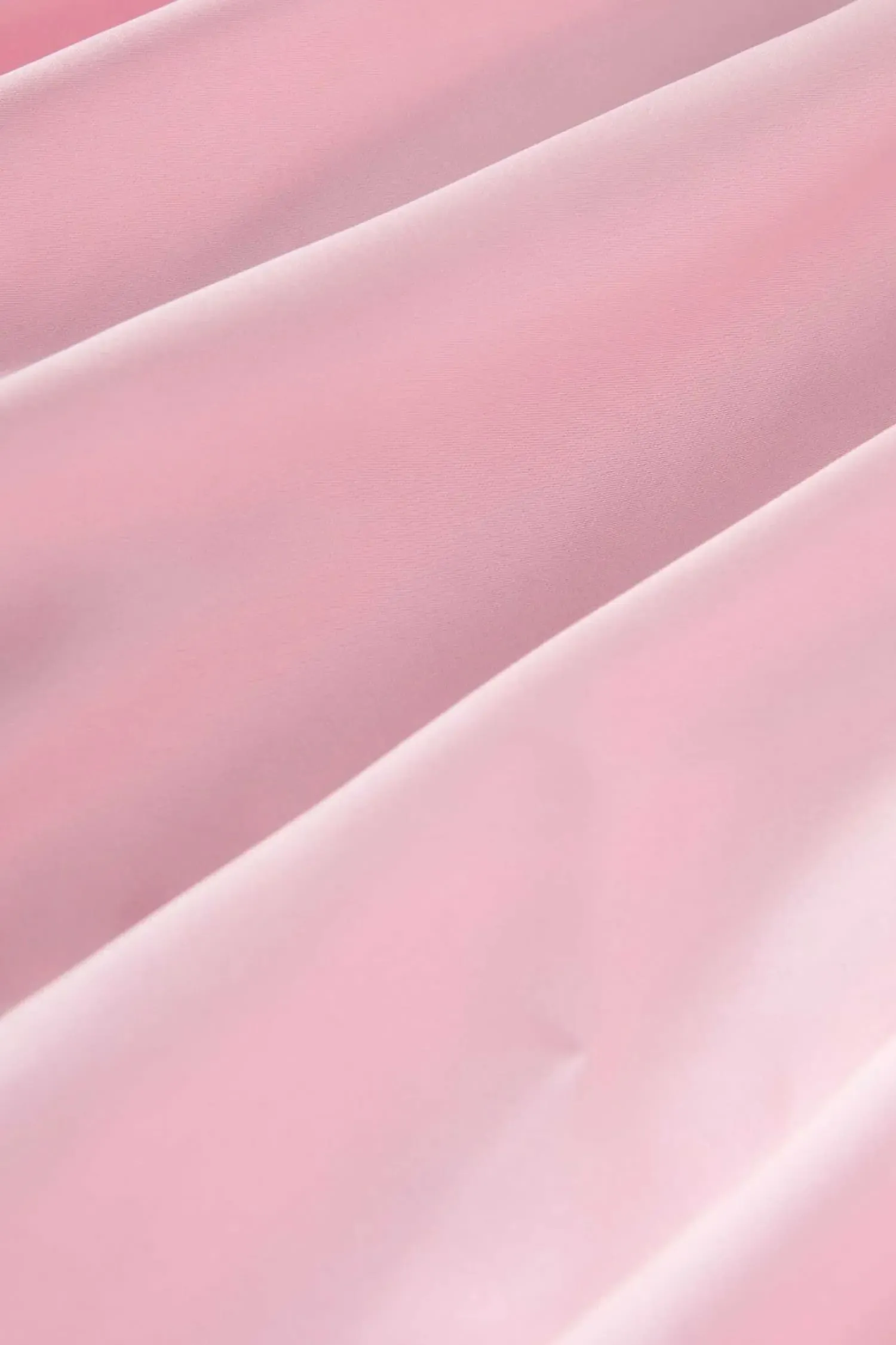 Pink Satin Strapless Bubble Mini Dress