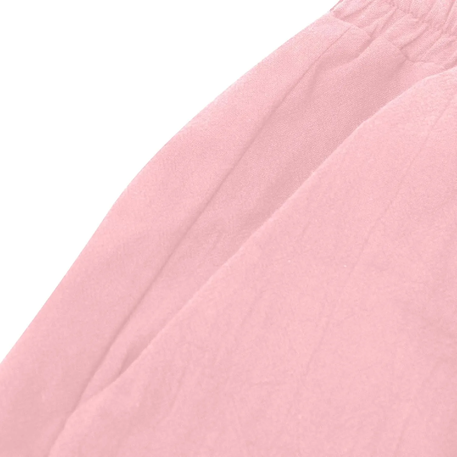 Plus Size Linen Pants for Women Wide Leg High Waist Cotton Linen Trousers, Breathable Wrinkle-Free Beach Vacation Wear