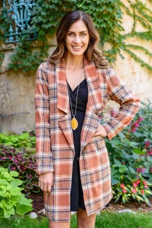 Pumpkin Patch Plaid Jacket