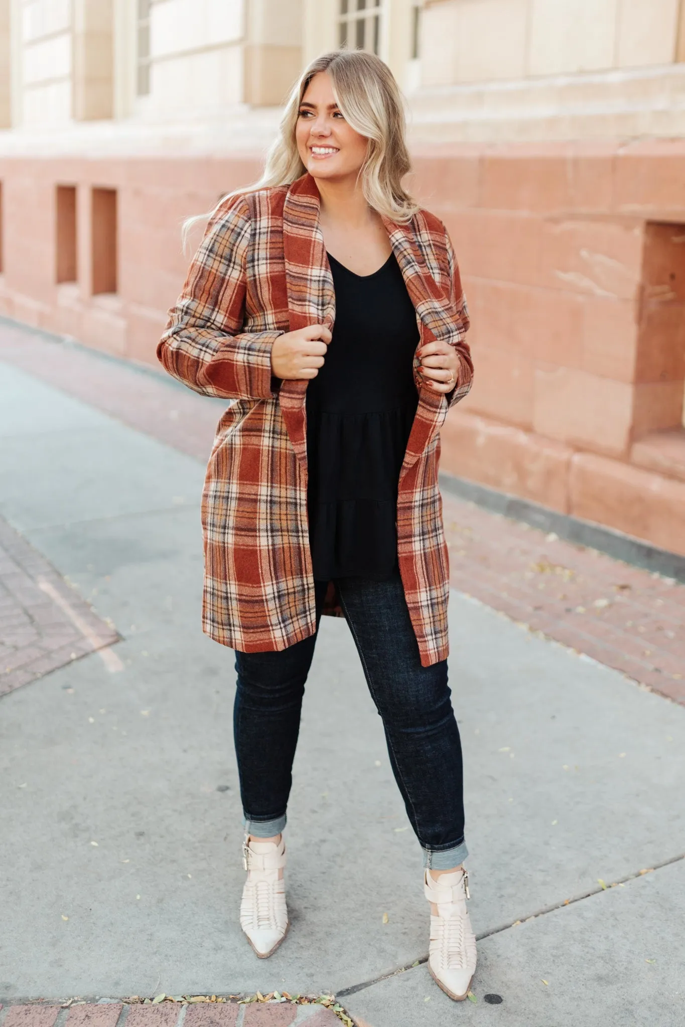 Pumpkin Patch Plaid Jacket