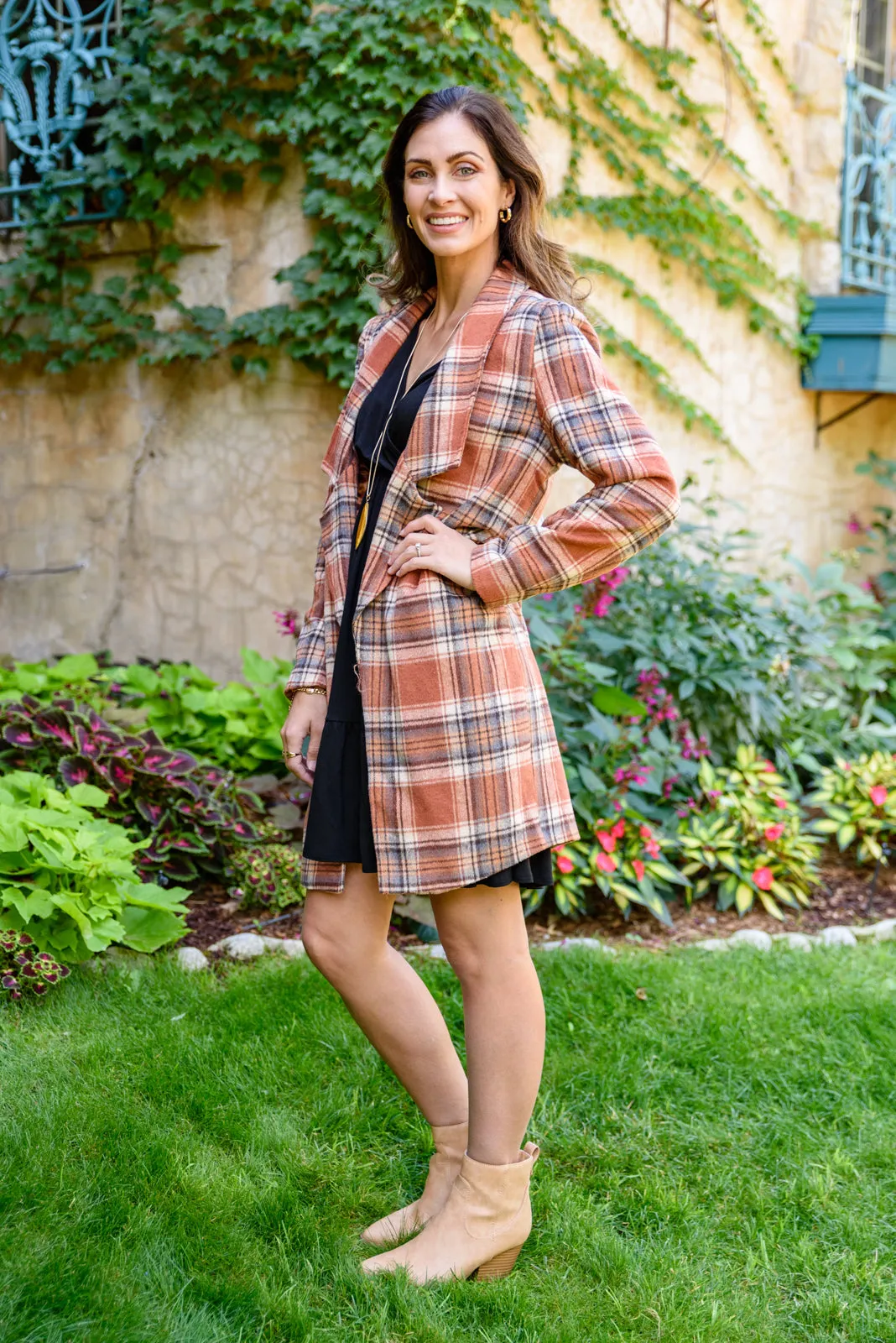 Pumpkin Patch Plaid Jacket
