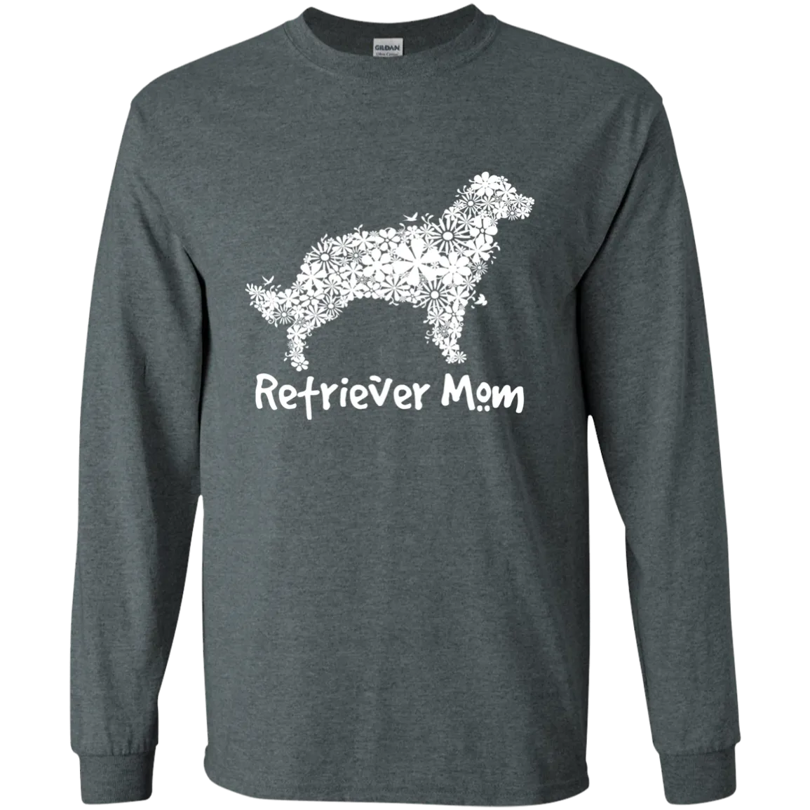 Retriever Flower Mom LS Ultra Cotton T-Shirt