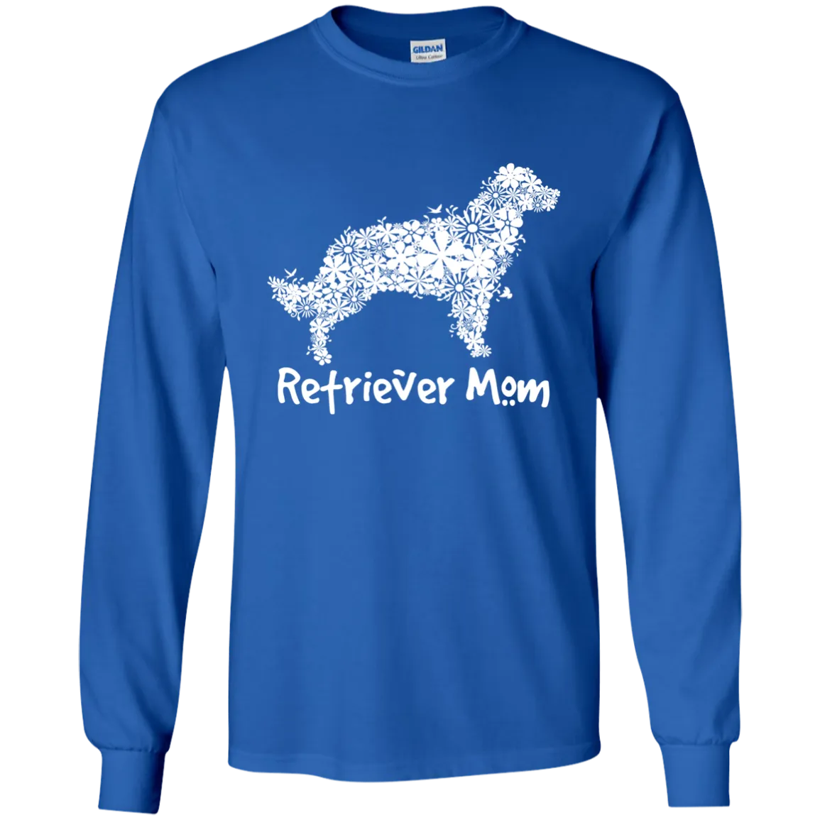 Retriever Flower Mom LS Ultra Cotton T-Shirt