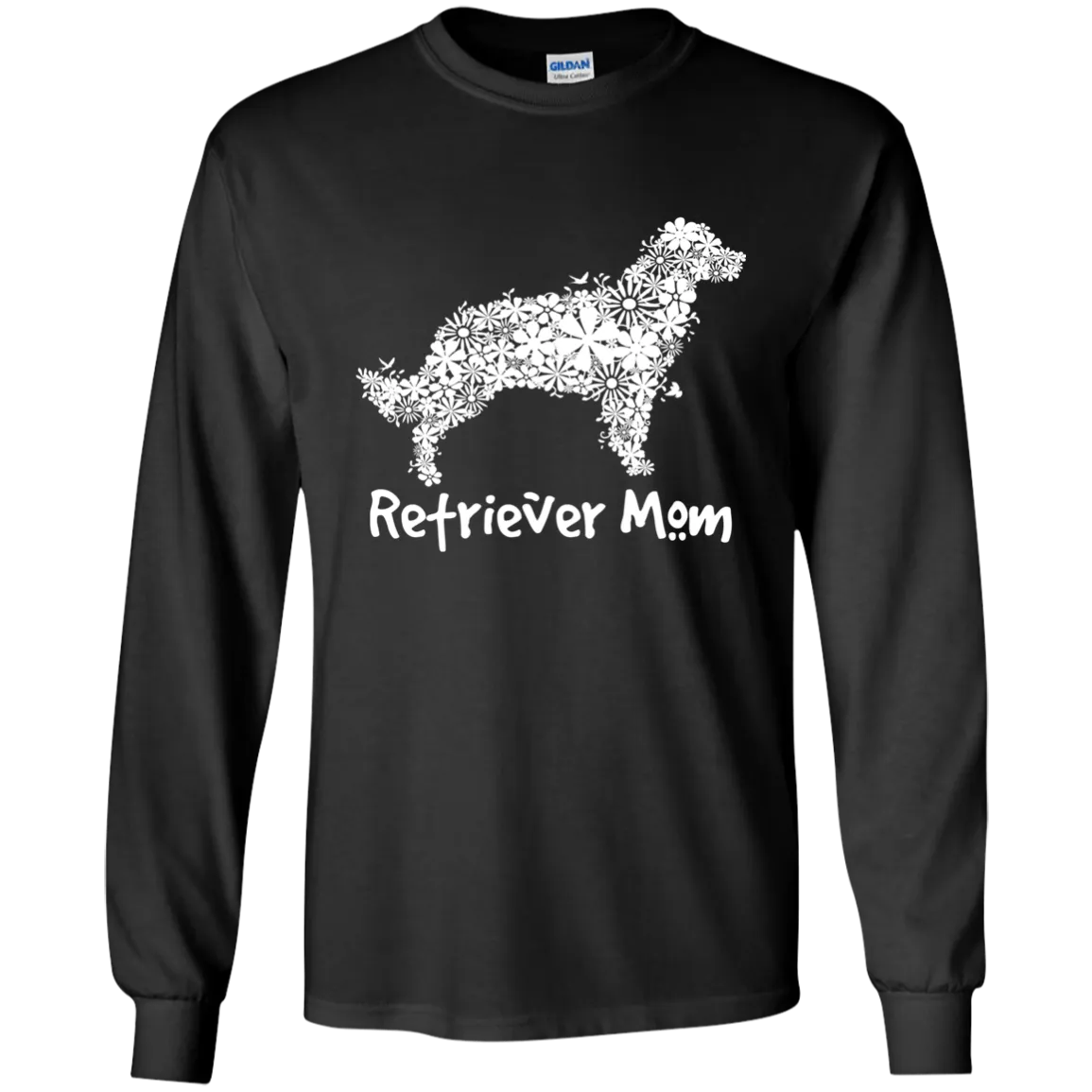 Retriever Flower Mom LS Ultra Cotton T-Shirt