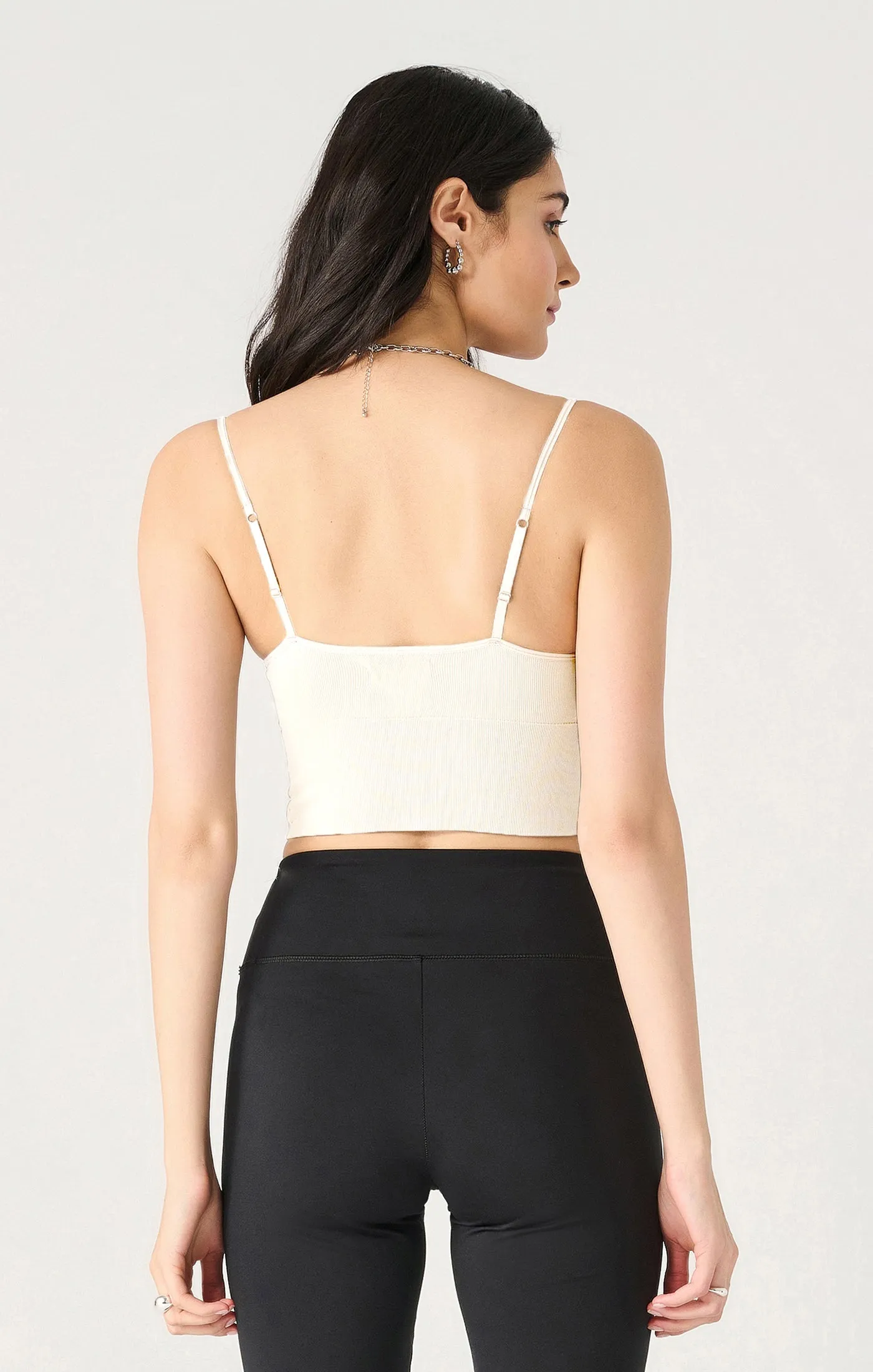 Seamless Bra Top - White