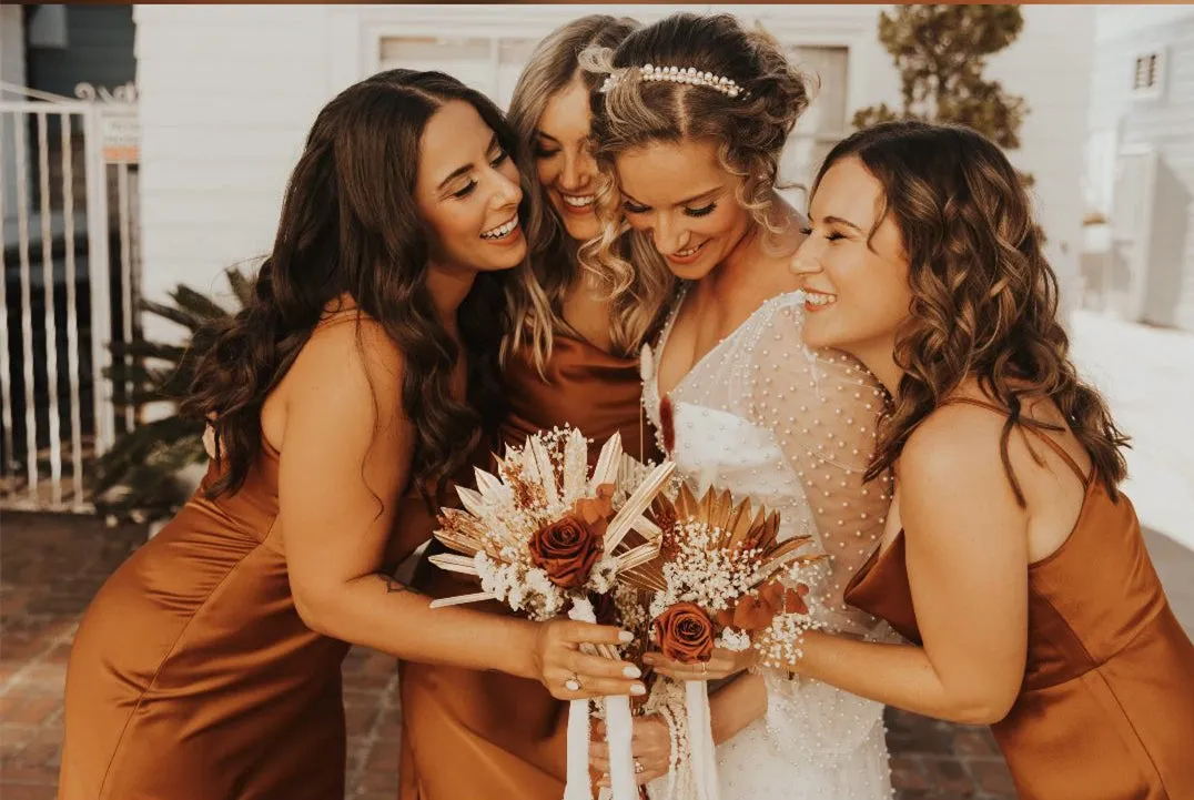 Simple Spaghetti Long Bridesmaid Dresses, Sheath Bridesmaid Dresses, Affordable Bridesmaid Dresses