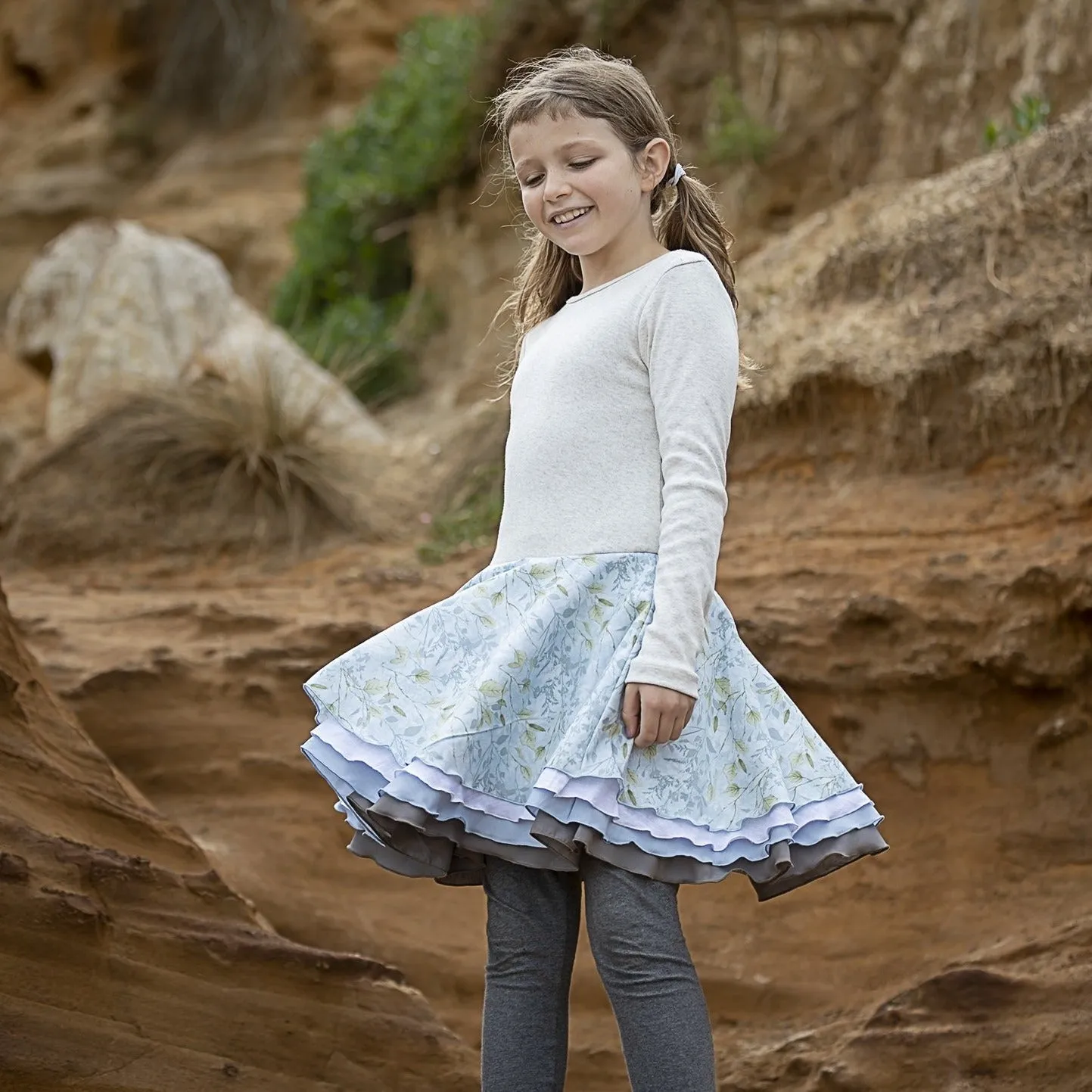 size 1/2 Tutu Dress – Winter floral