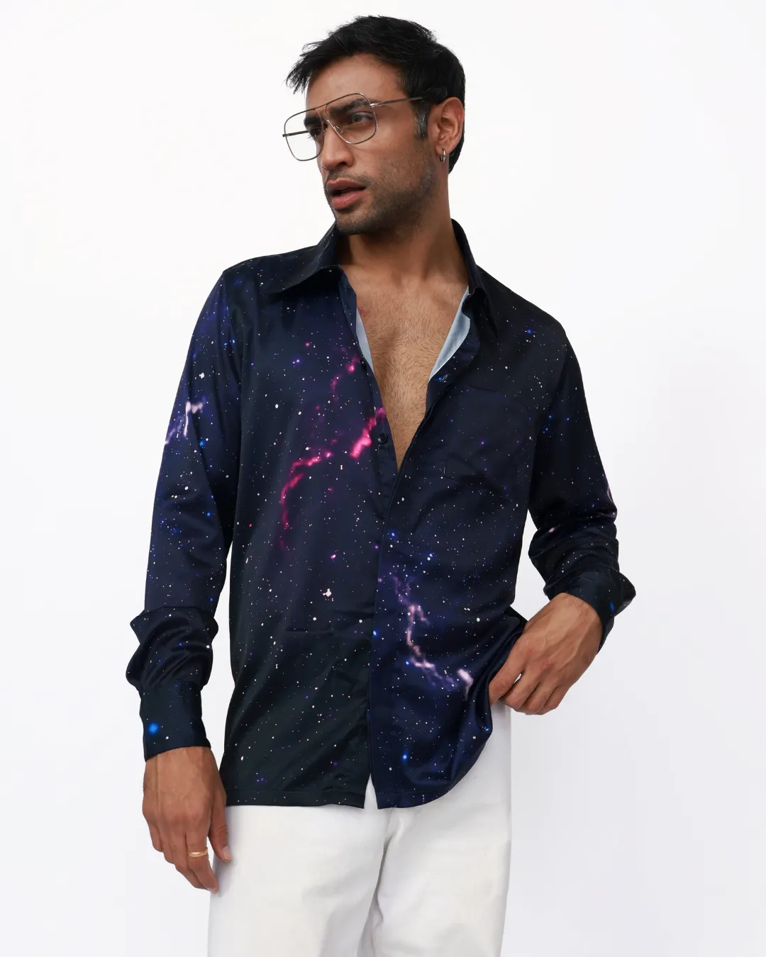 Skyline Dreamscape - Premium Soft Satin Shirt