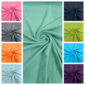 Solid Polar Fleece Fabric Sold by the yard 60"Wide|Antipilling 245GSM |Medium Soft Weight| Blanket Supply,DIY, Decor,Baby Blanket