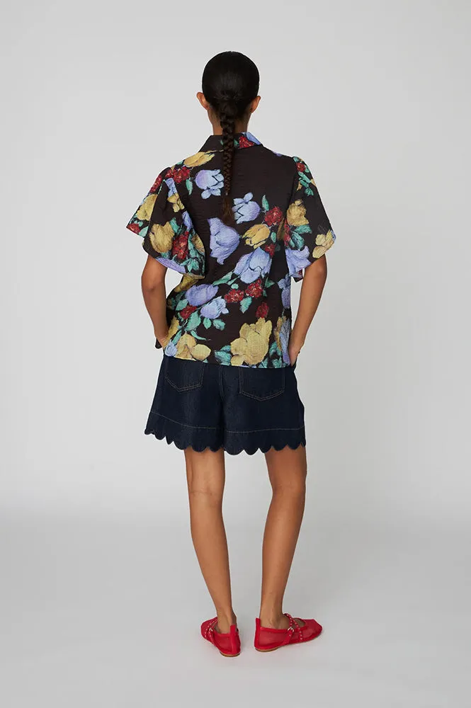 Stella Nova Dark Flower Shirt
