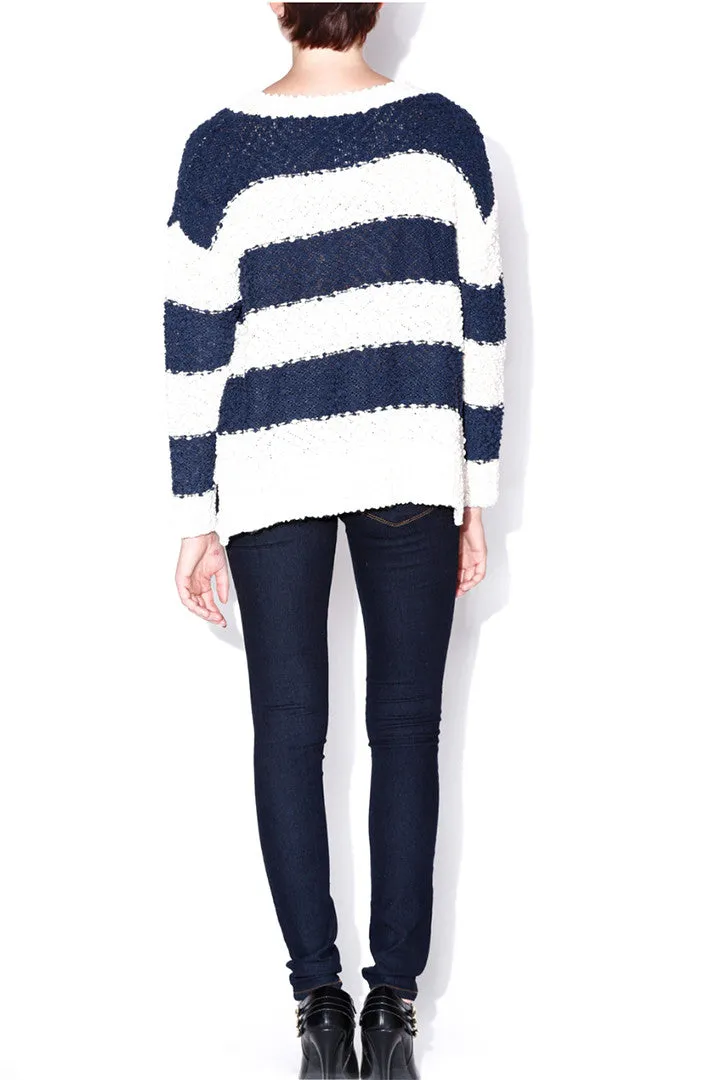 Striped Soft Ribbed Sweater