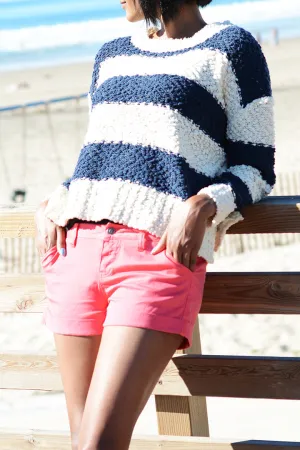 Striped Soft Ribbed Sweater