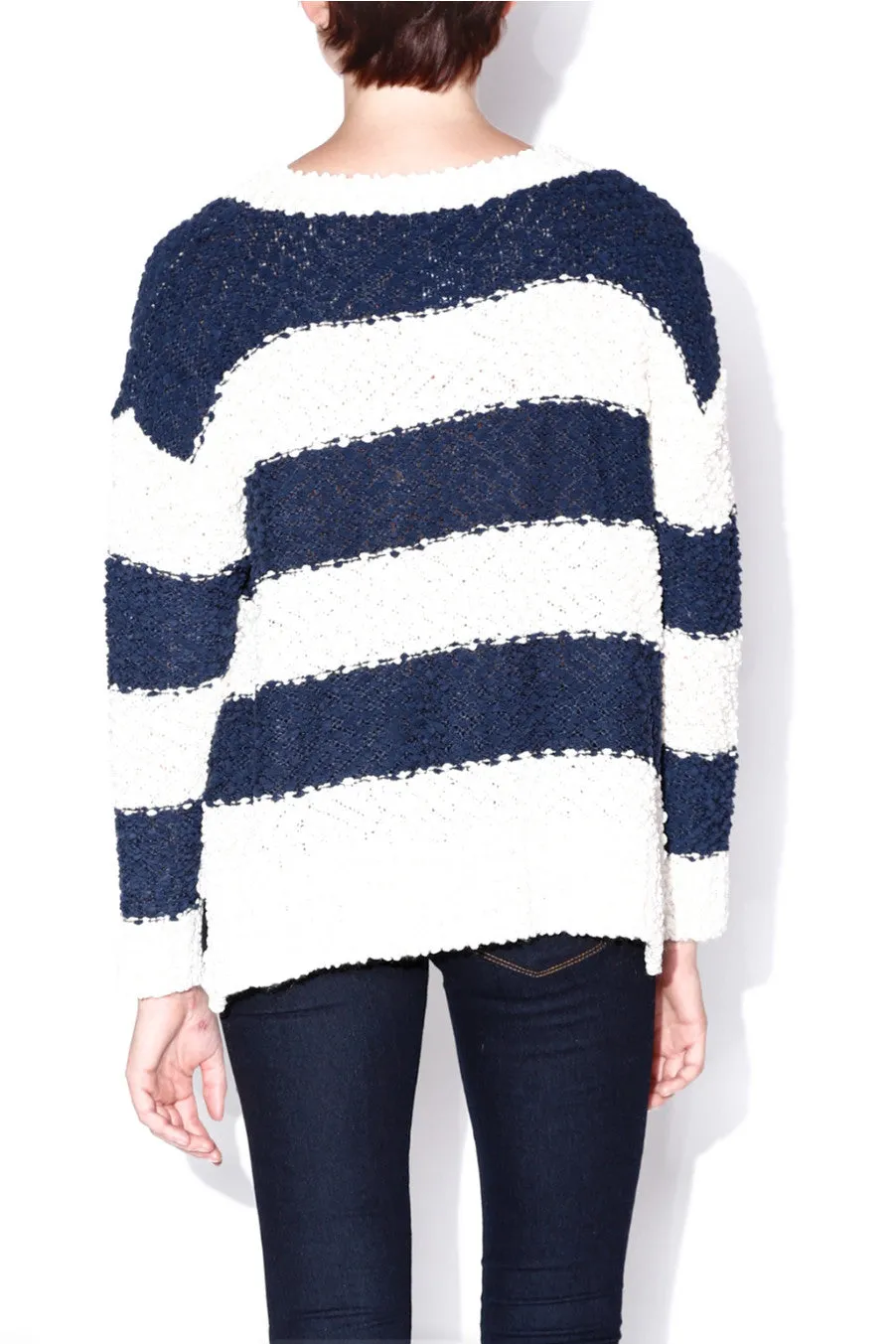 Striped Soft Ribbed Sweater