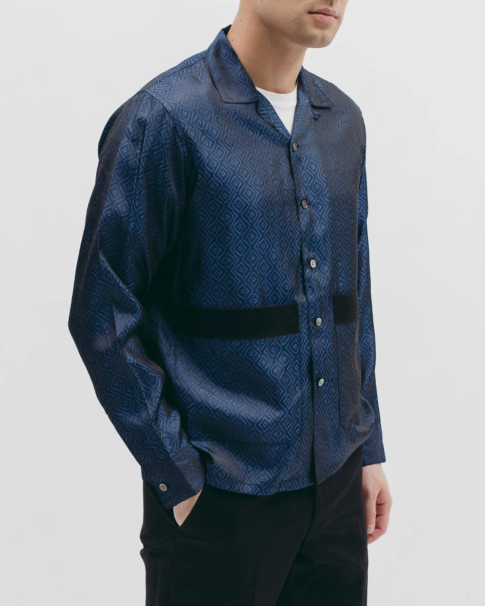 Tile L/S Shirt - Navy