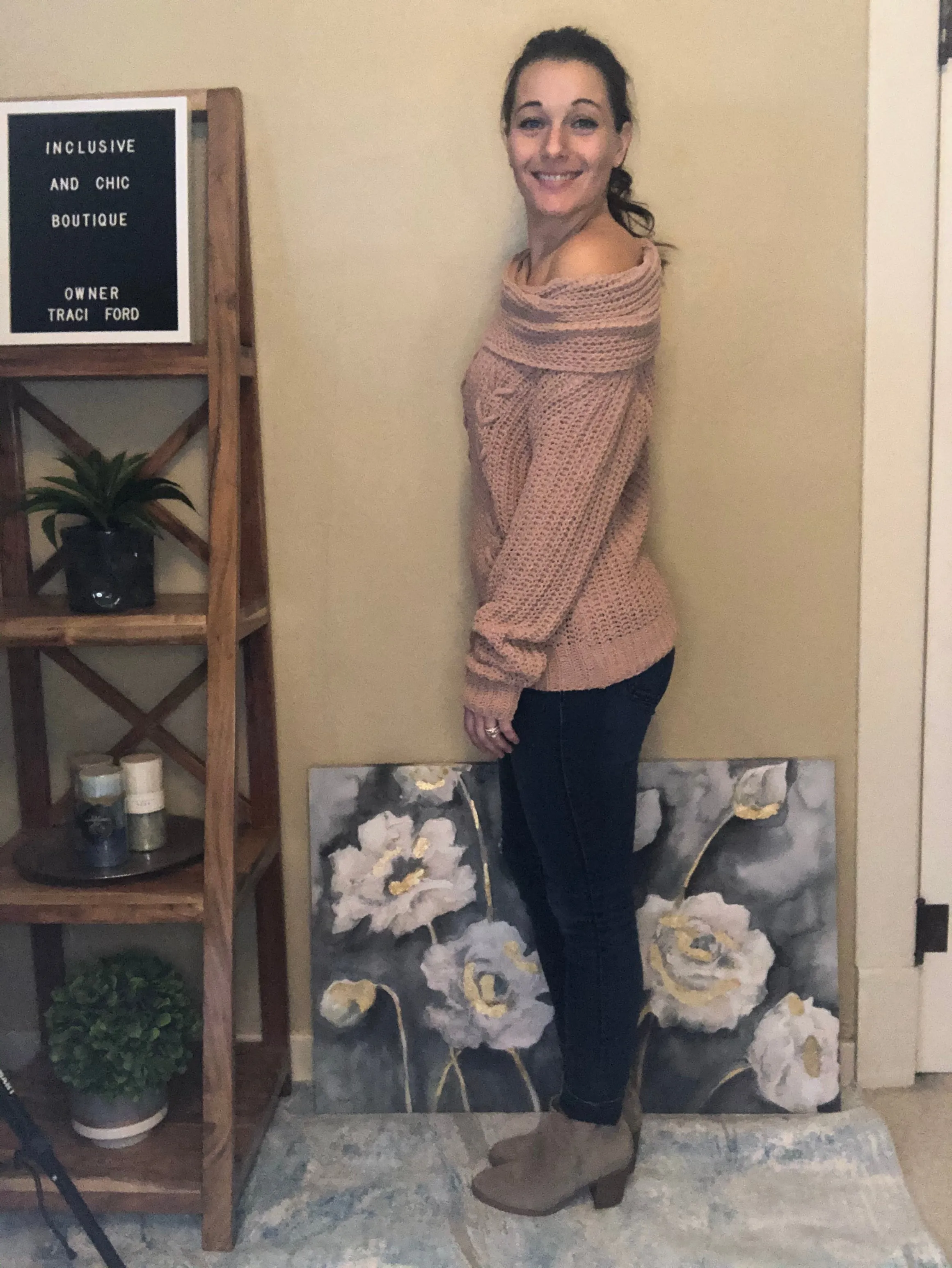 Unbelievably Soft Taupe Sweater (Off Shoulder(s) or Cowl Neck)
