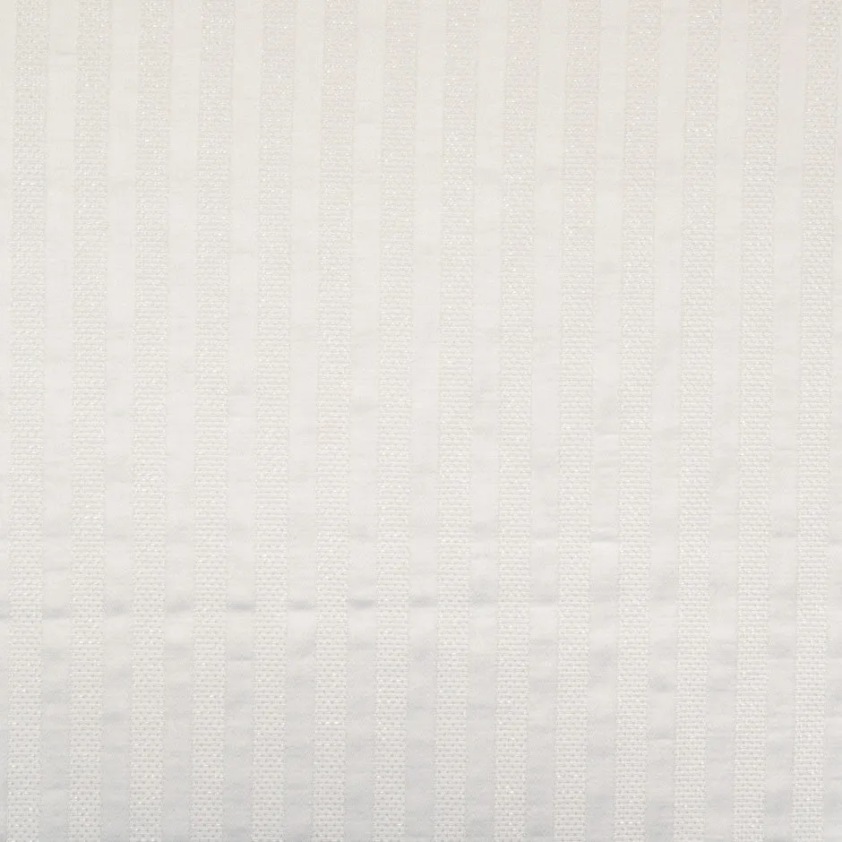 White Metallic Cotton Jacquard