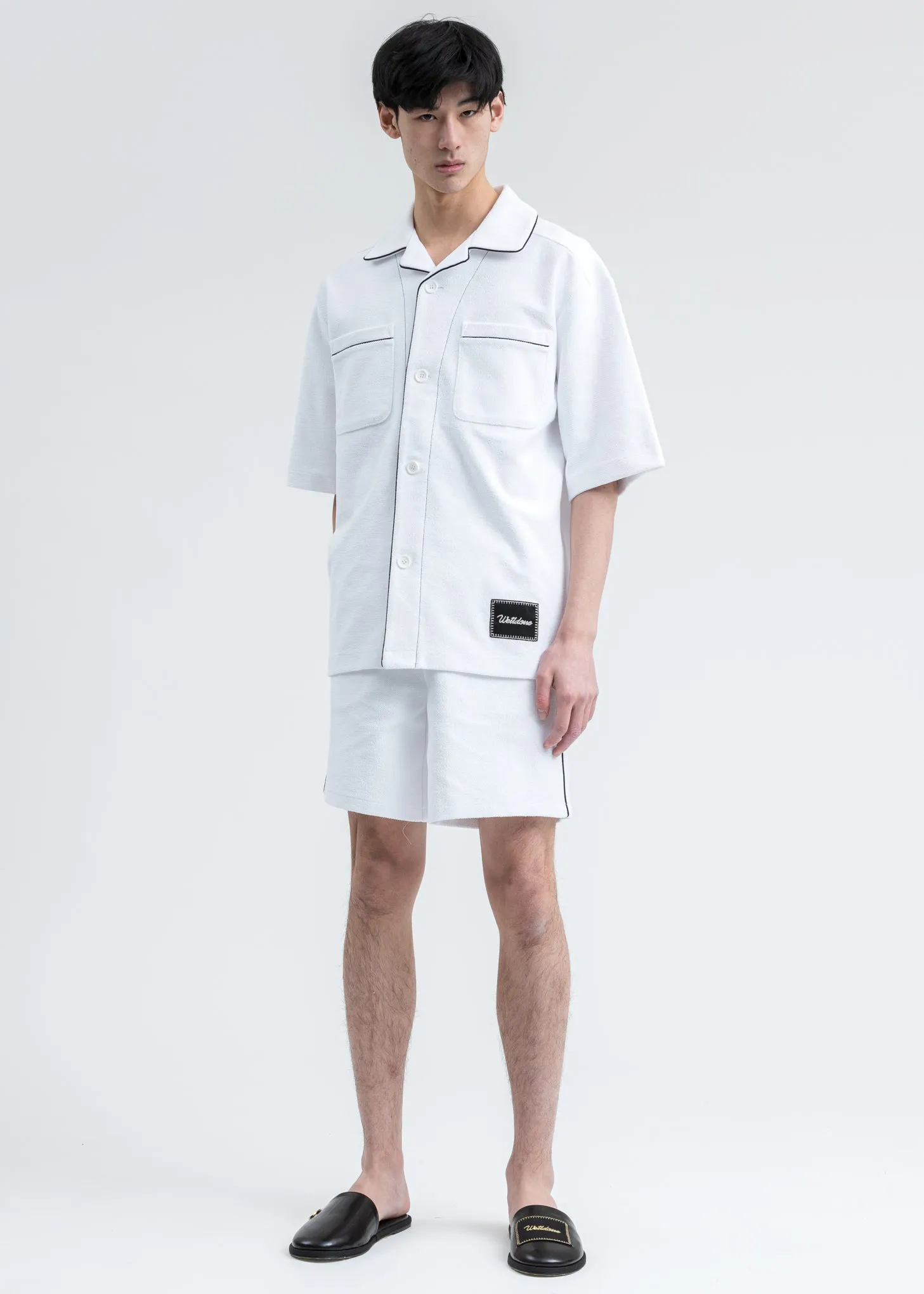 White Zurry Pyjama Top Short Sleeve