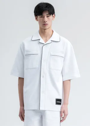 White Zurry Pyjama Top Short Sleeve