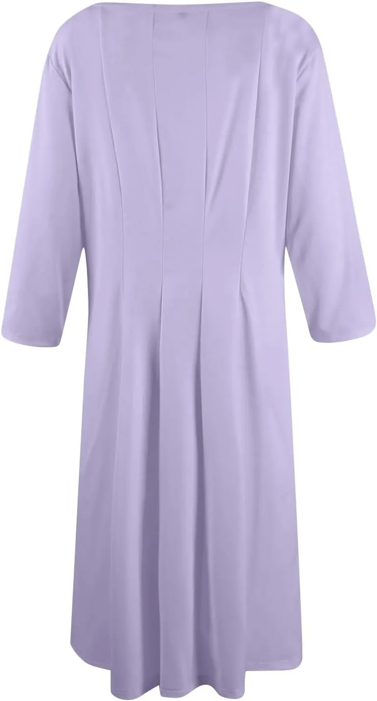 Women's A-Line Soft Dresses Midi Lightweight Breathable Sleevelesss Style Vacation Pockets Party Weddings Dress