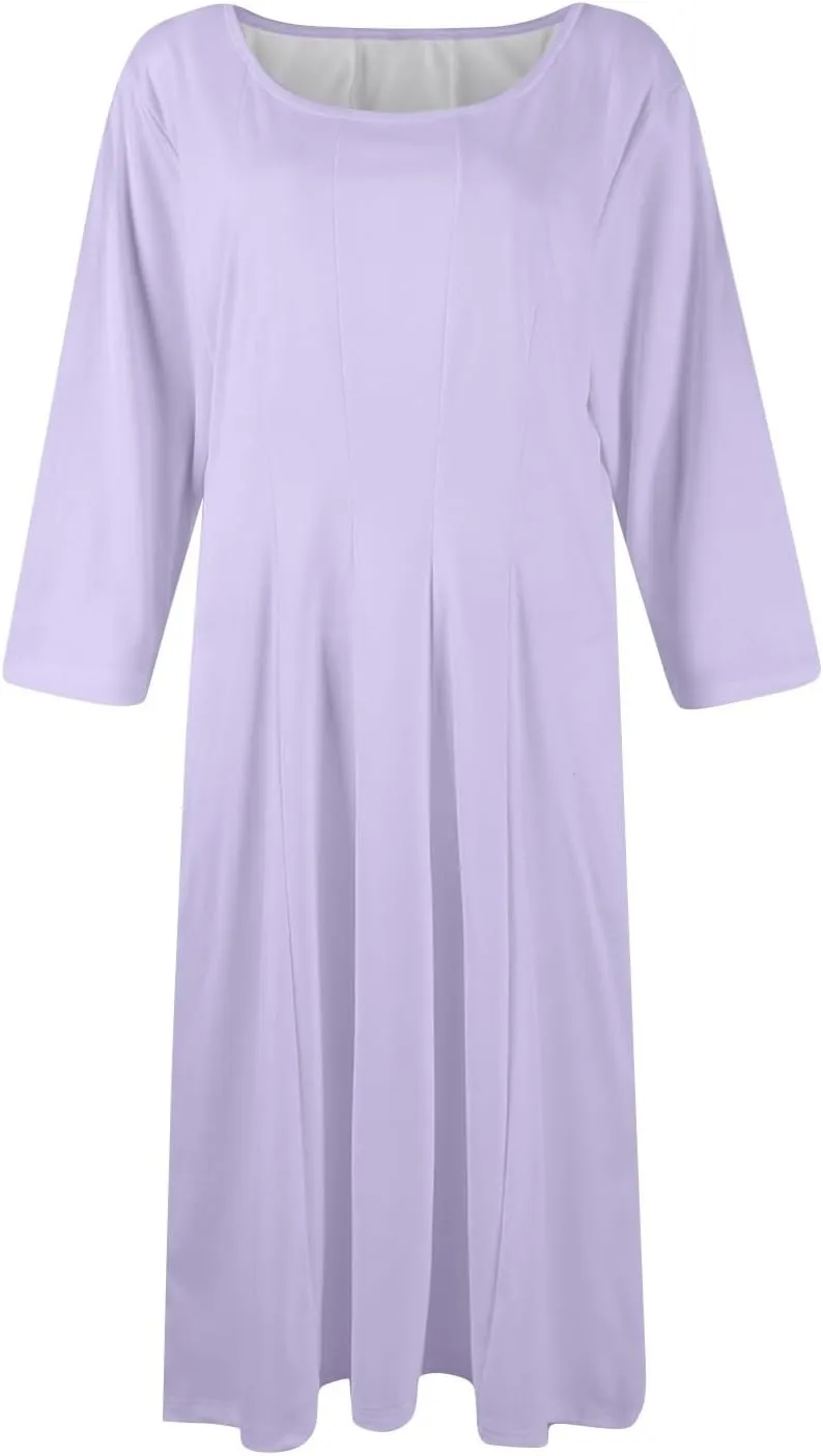 Women's A-Line Soft Dresses Midi Lightweight Breathable Sleevelesss Style Vacation Pockets Party Weddings Dress