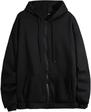 Womens Zip up Hoodies Oversized Lightweight Sweatshirts Jackets Loose Fit Long Sleeve Y2K Outwear Tops with Pockets