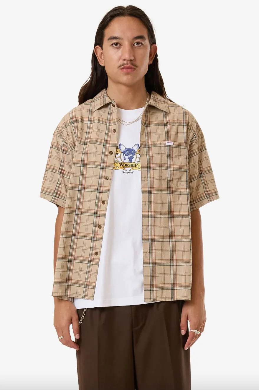 WORSHIP SUPPLIES HANK SHORT SLEEVE WORK SHIRT - GREY