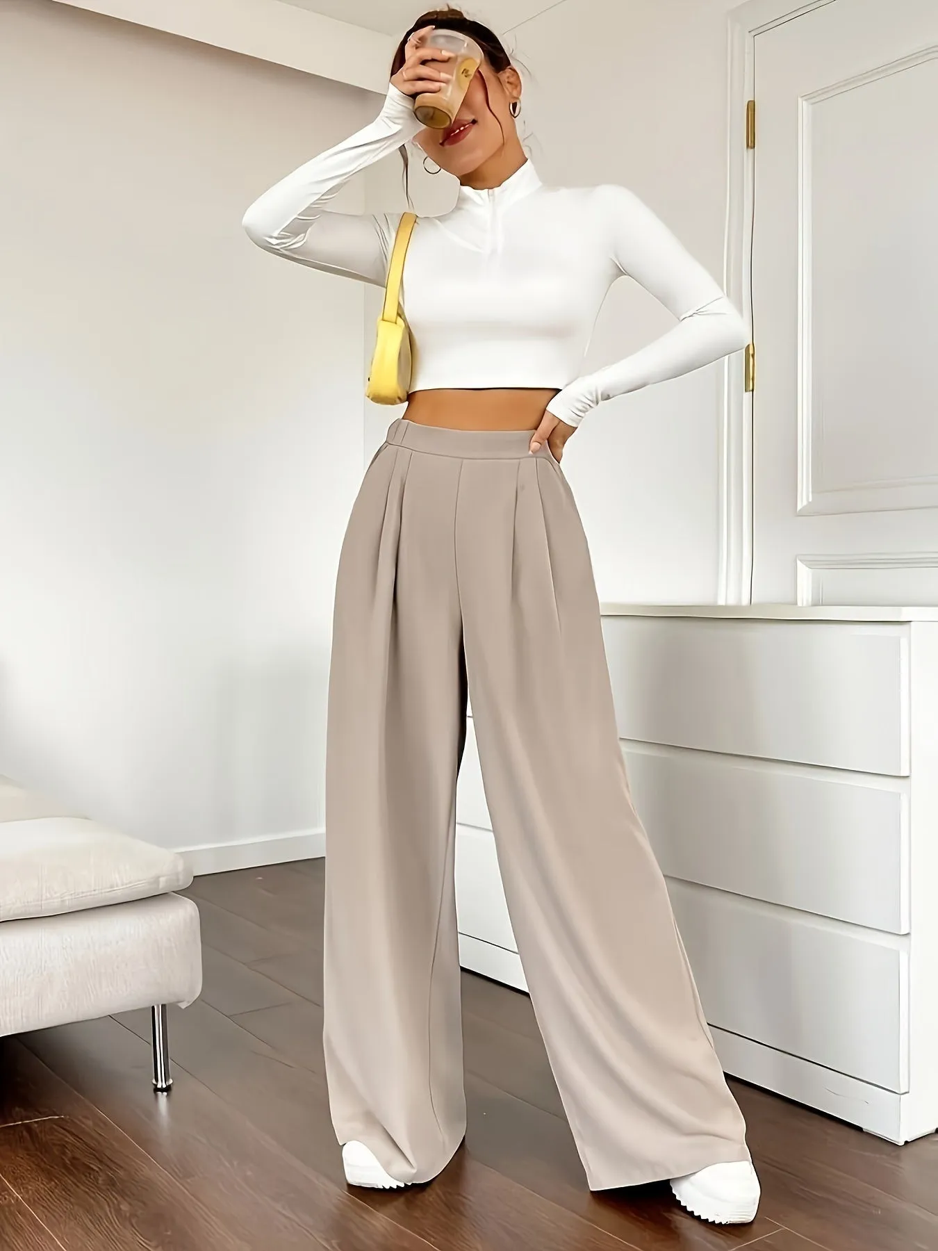 Zazi™ | Elegant wide leg trousers